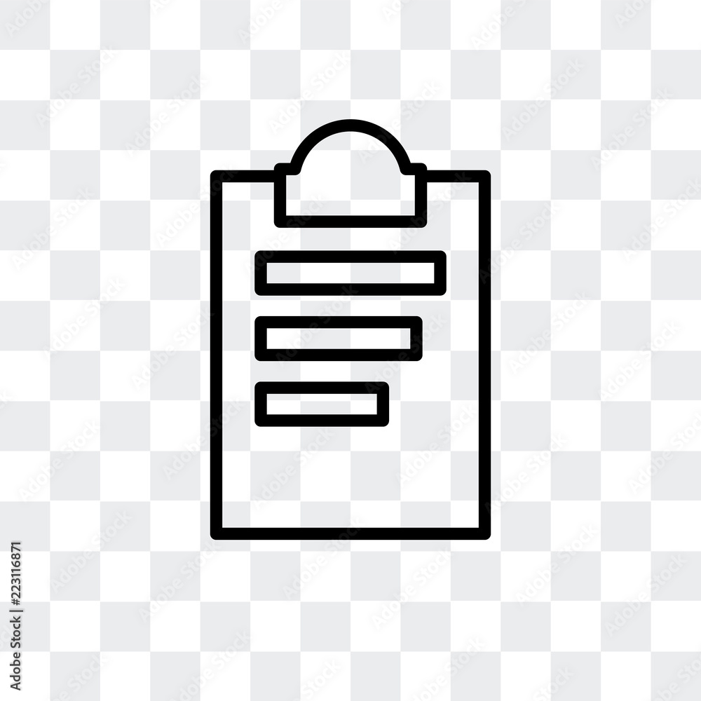 Poster note icon isolated on transparent background. modern and editable note icon. simple icons vector ill