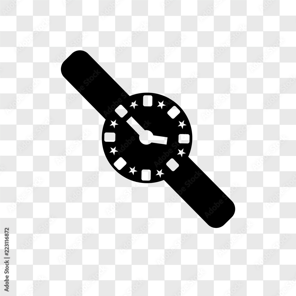 Poster smartwatch icons isolated on transparent background. modern and editable smartwatch icon. simple ico