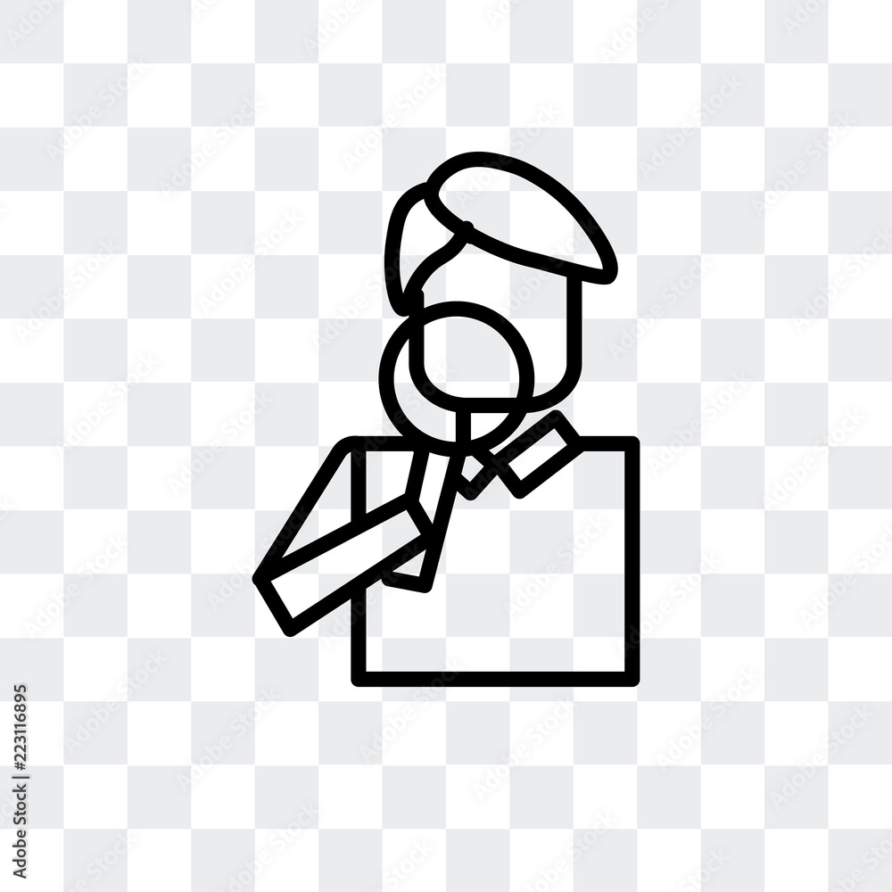 Poster search icon isolated on transparent background. modern and editable search icon. simple icons vector
