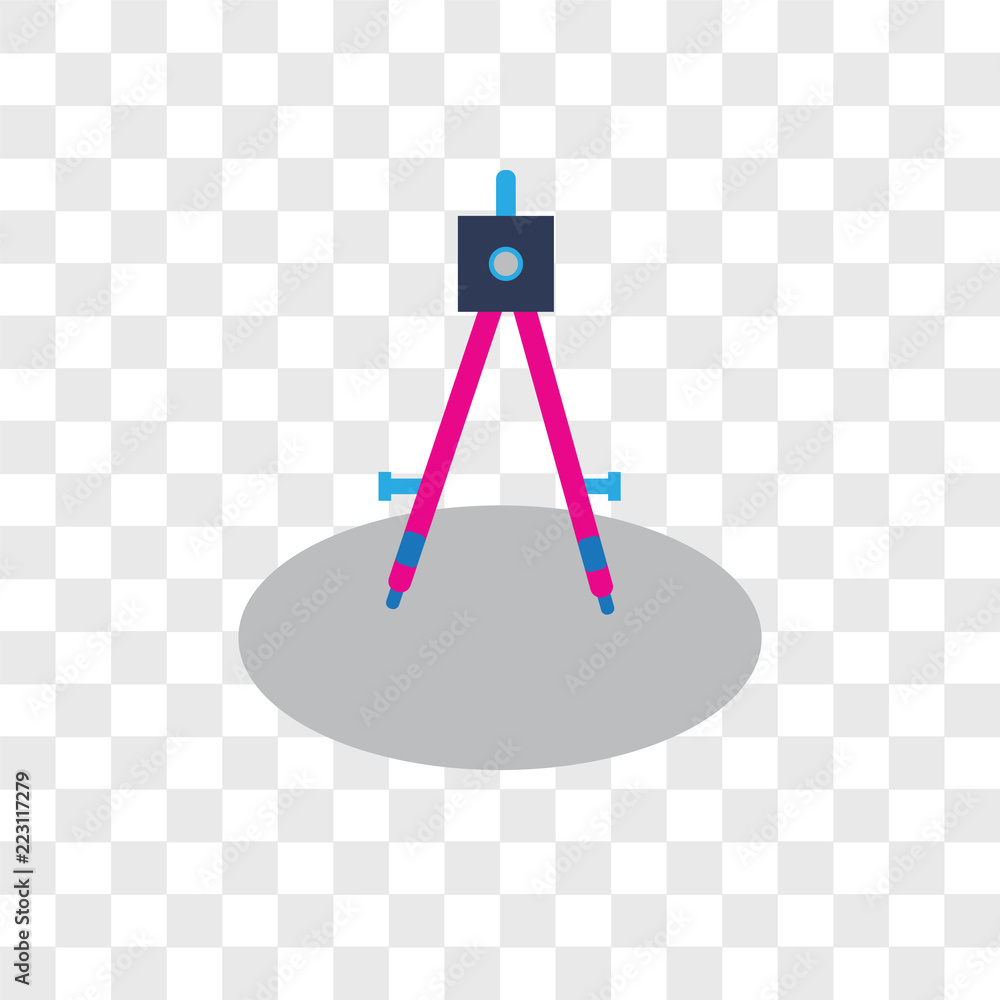 Poster compass icons isolated on transparent background. modern and editable compass icon. simple icon vect