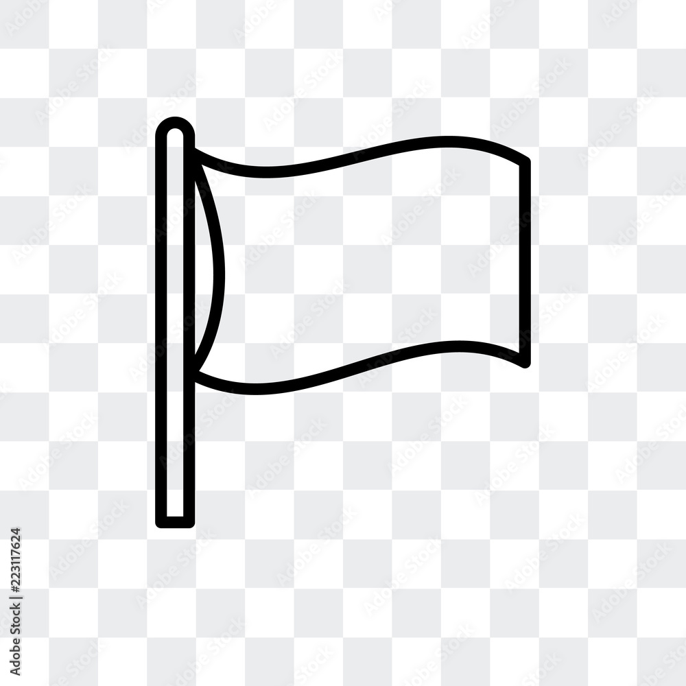 Poster flag icon isolated on transparent background. modern and editable flag icon. simple icons vector ill