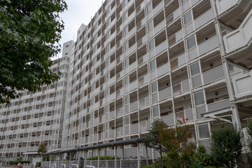 Obraz na płótnie Canvas Murakami Apartment complex located in Yachiyo-city, Chiba Prefecture, Japan