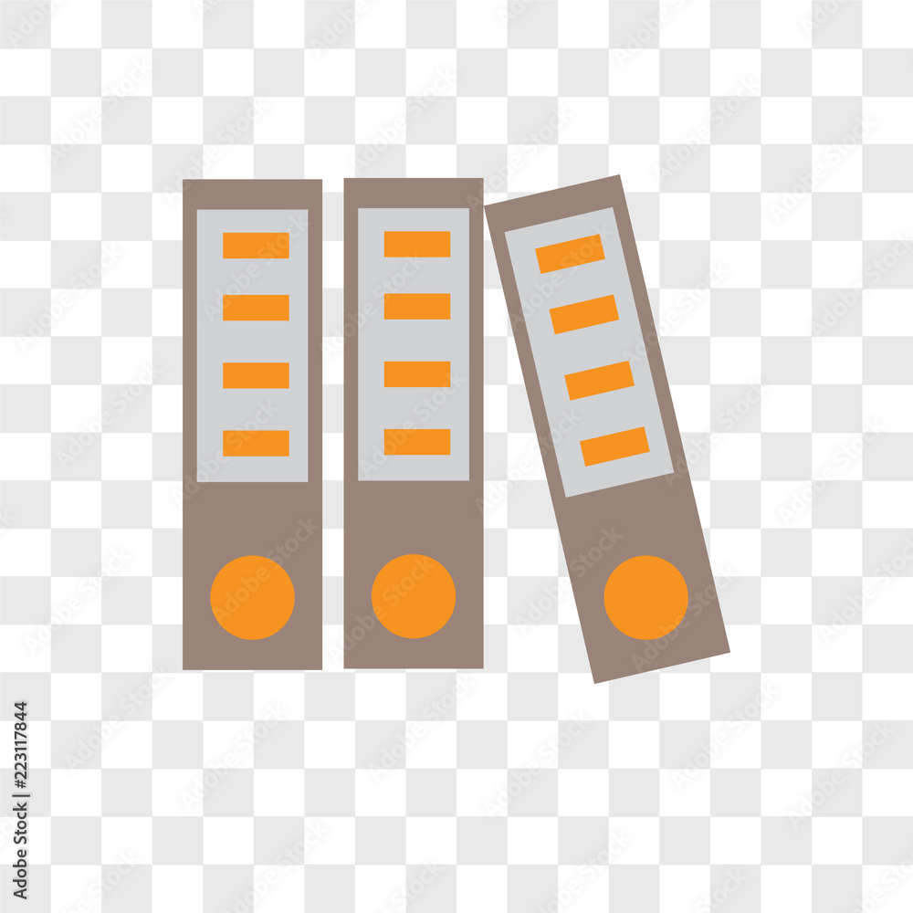 Poster binder icons isolated on transparent background. modern and editable binder icon. simple icon vector
