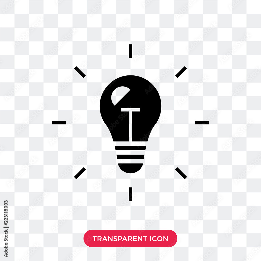 Poster idea vector icon isolated on transparent background, idea logo design