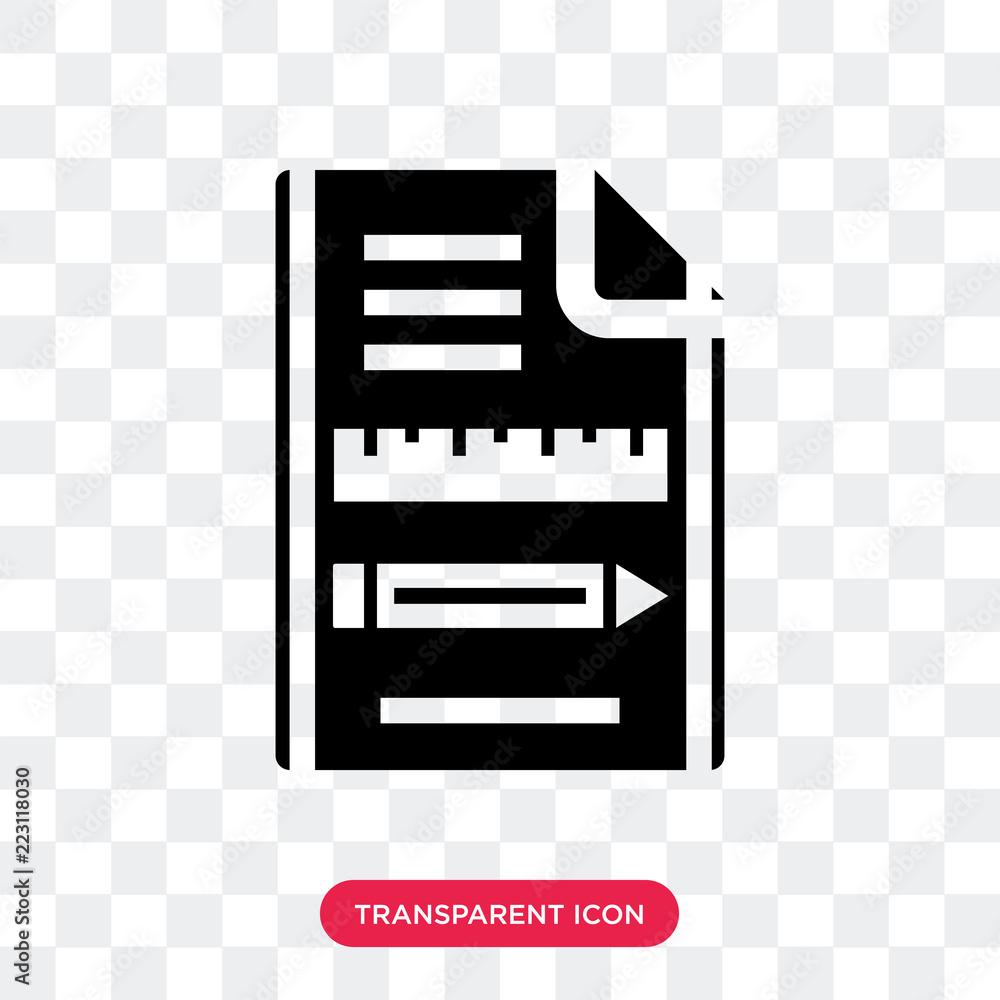 Poster architecture vector icon isolated on transparent background, architecture logo design
