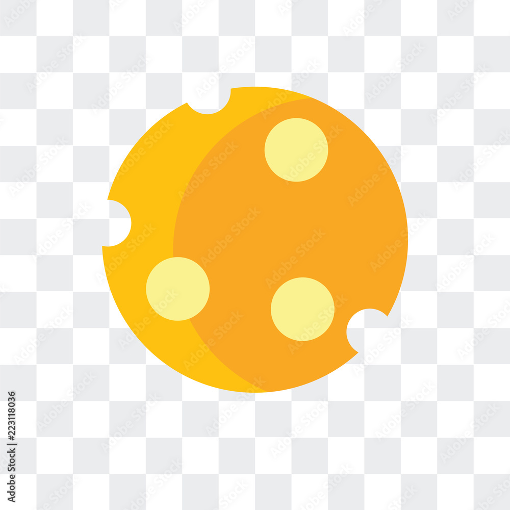 Poster moon icon isolated on transparent background. modern and editable moon icon. simple icons vector ill