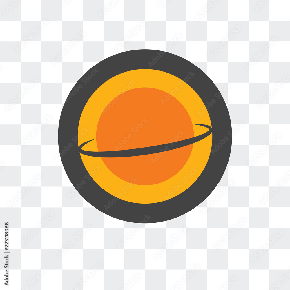Poster planet icon isolated on transparent background. modern and editable planet icon. simple icons vector