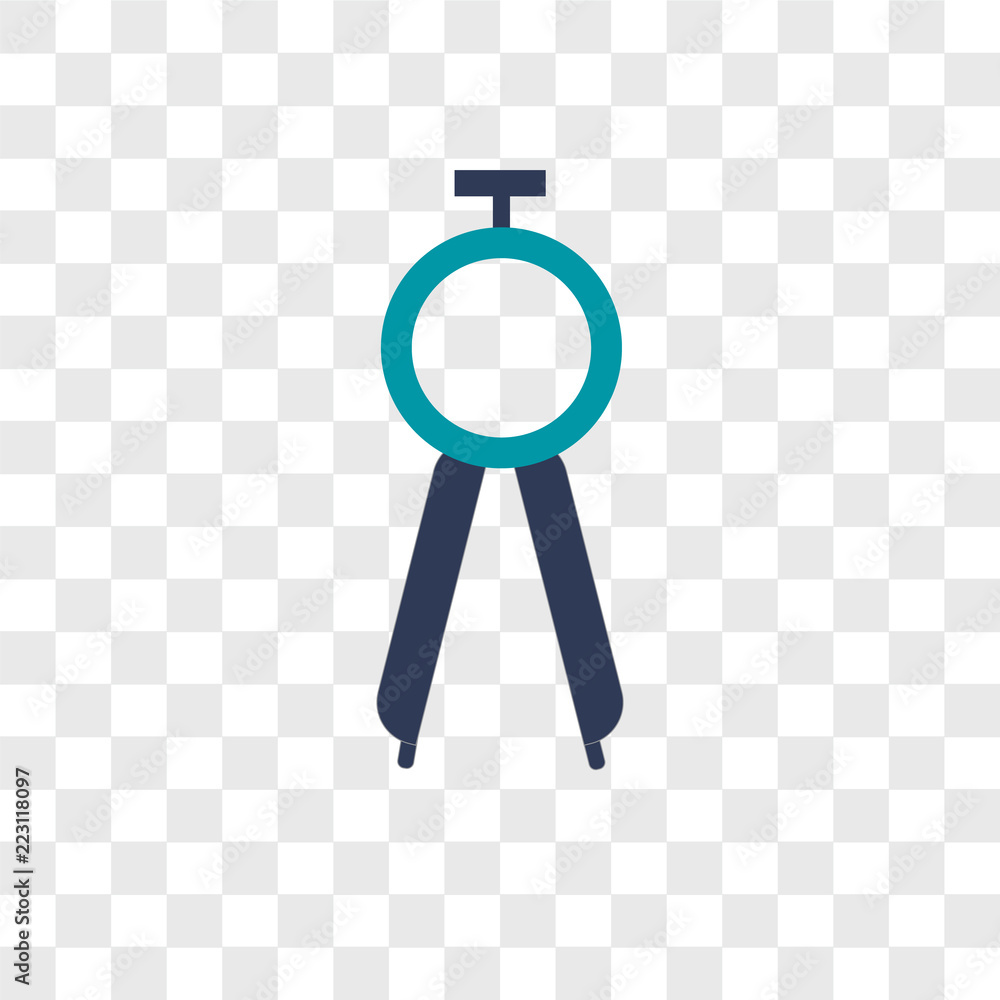 Poster compass icons isolated on transparent background. modern and editable compass icon. simple icon vect