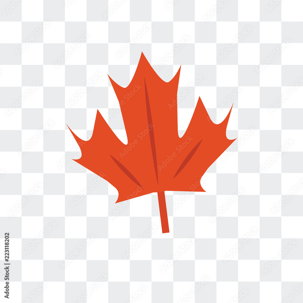 Poster leaf icon isolated on transparent background. modern and editable leaf icon. simple icons vector ill