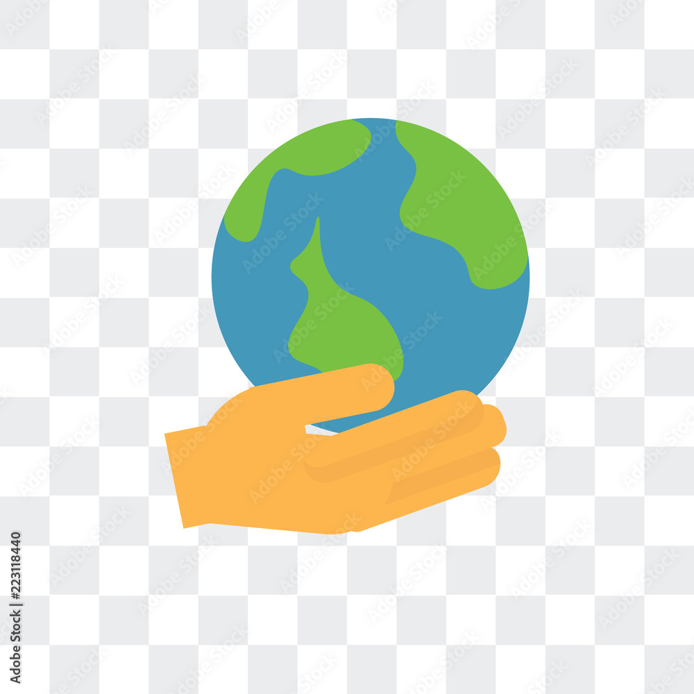 Poster world icon isolated on transparent background. modern and editable world icon. simple icons vector i