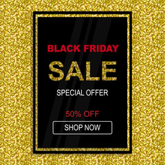 Poster Black Friday special offer Sale Template Background.