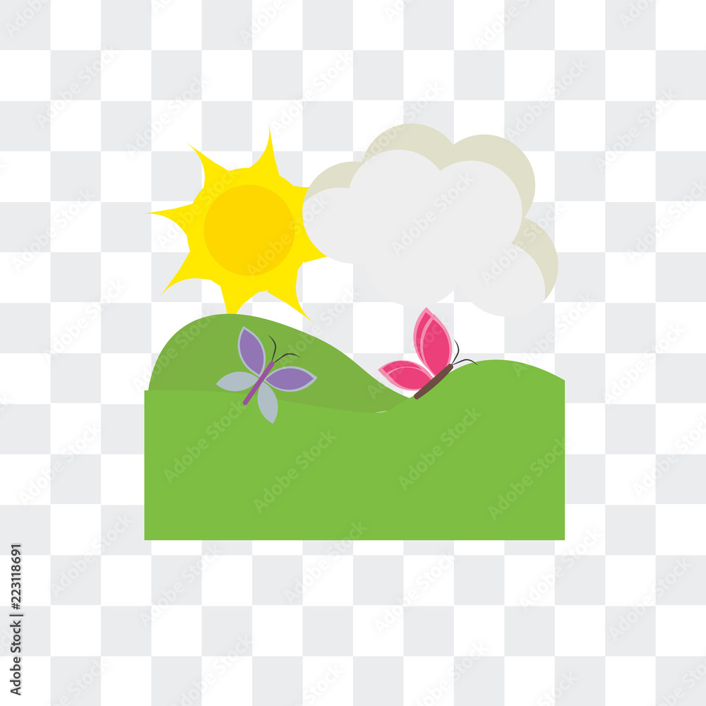Poster field icon isolated on transparent background. modern and editable field icon. simple icons vector i
