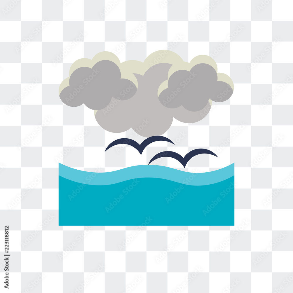 Aufkleber cloud icon isolated on transparent background. modern and editable cloud icon. simple icons vector i