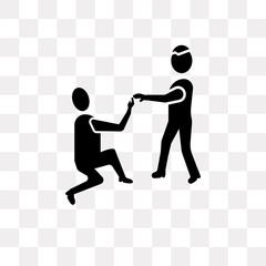 help icon on transparent background. Modern icons vector illustration. Trendy help icons