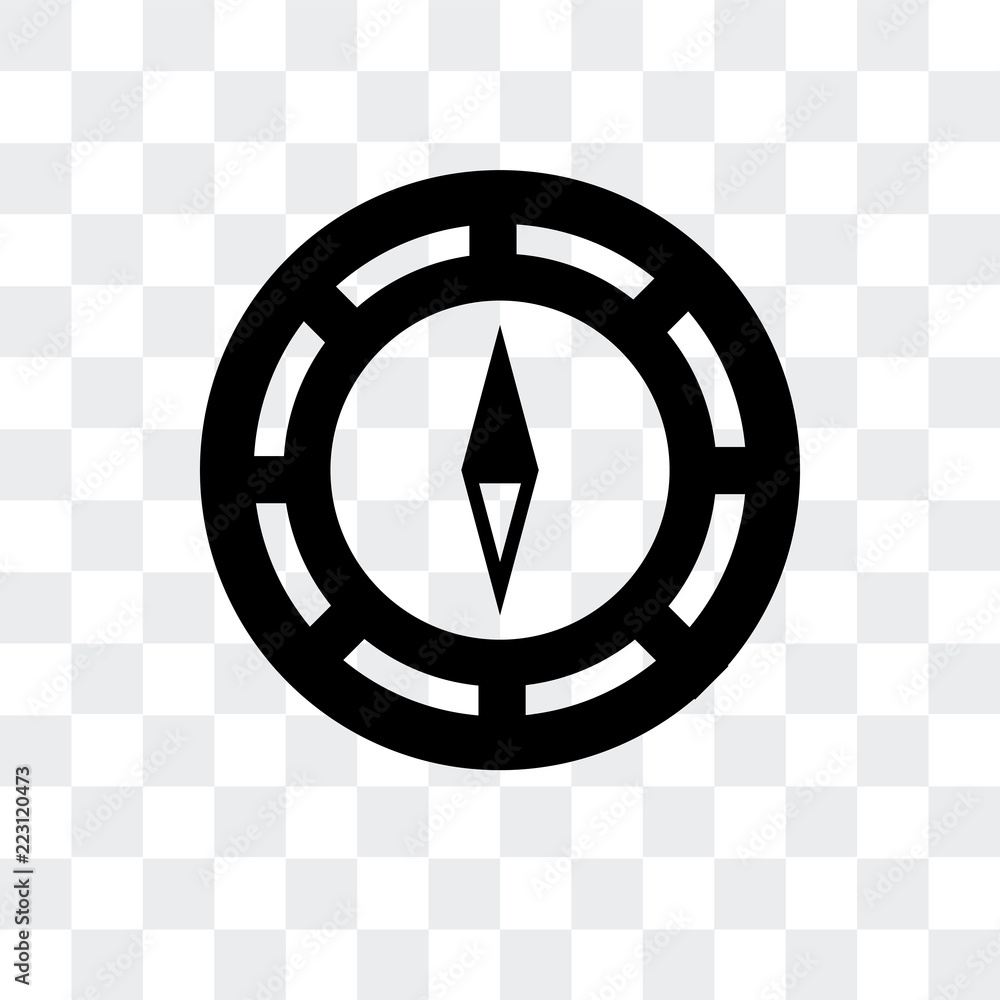 Poster compass icon isolated on transparent background. modern and editable compass icon. simple icons vect