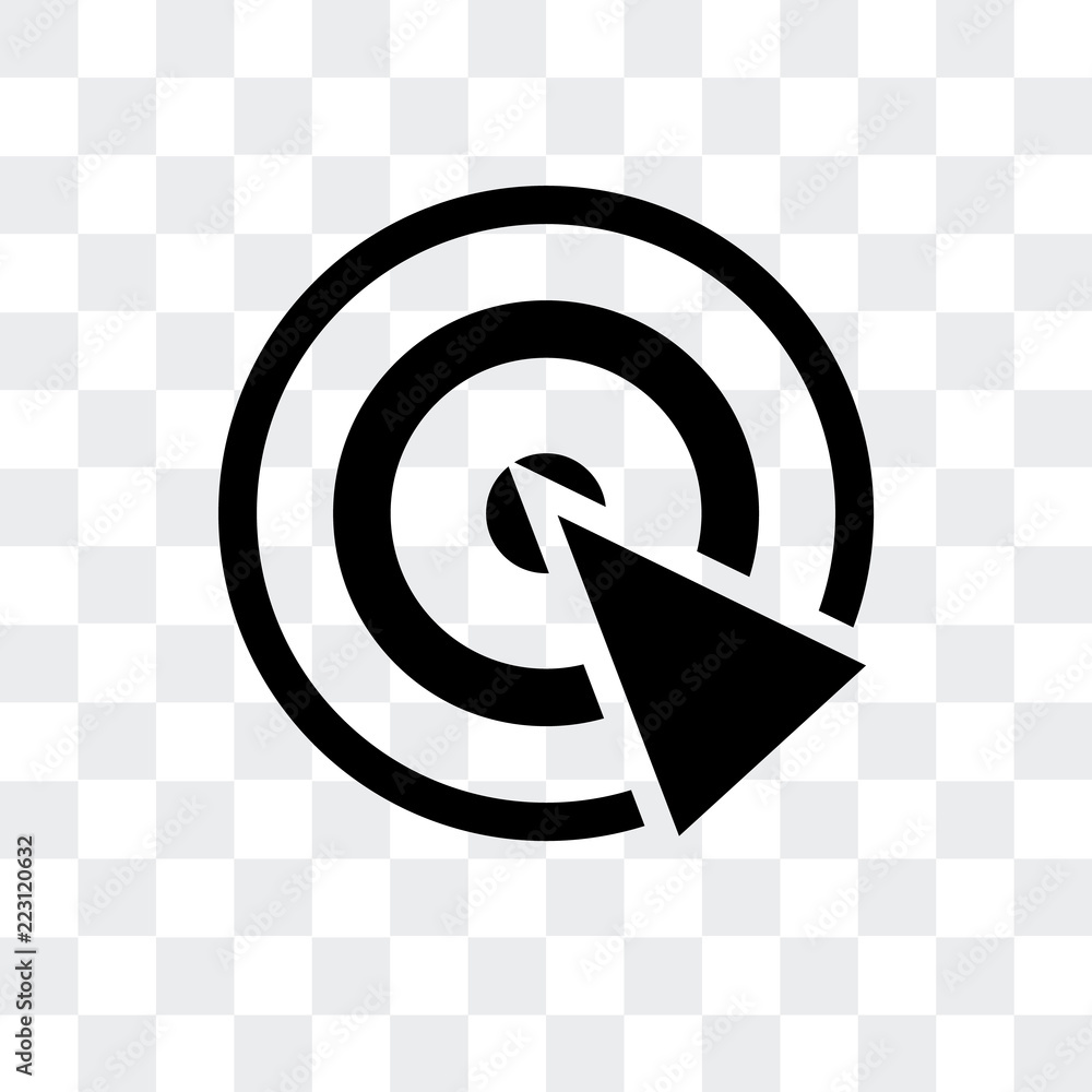 Poster radar icon isolated on transparent background. modern and editable radar icon. simple icons vector i