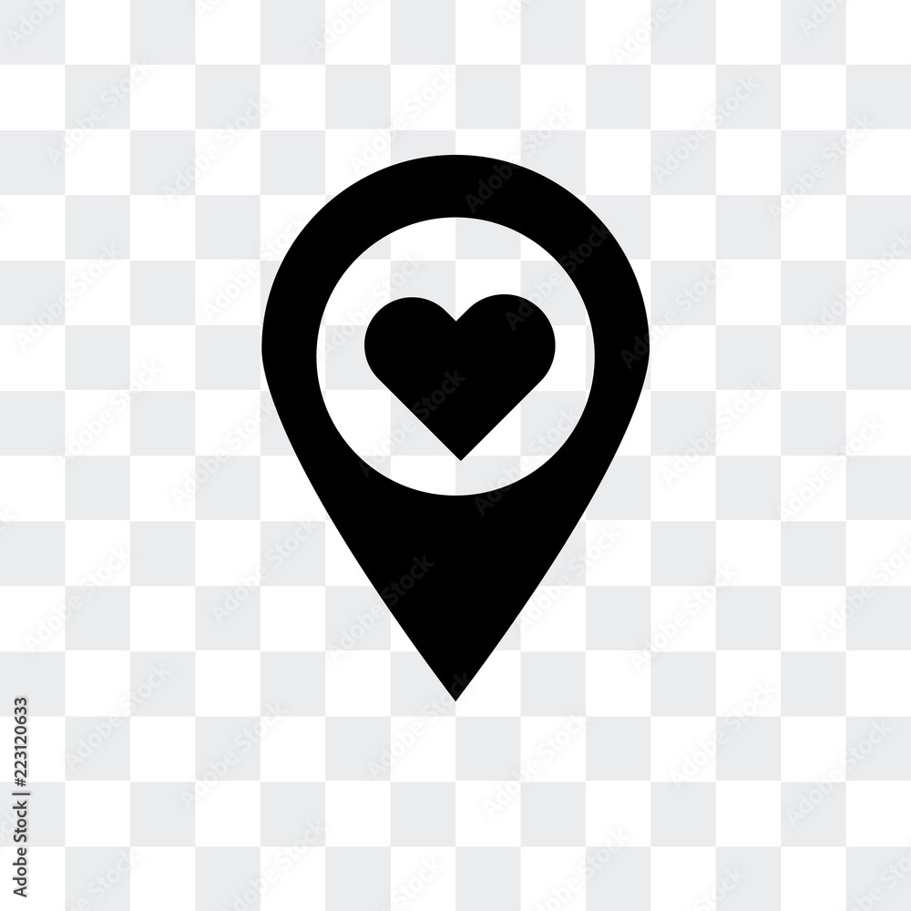 Poster pin icon isolated on transparent background. modern and editable pin icon. simple icons vector illus
