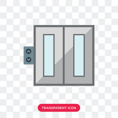 Elevator vector icon isolated on transparent background, Elevator logo design
