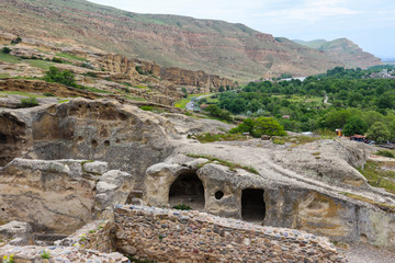 Old cave city Uplistsikhe in Caucasus mountains, Georgia