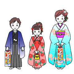 七五三のイラスト