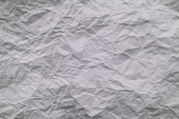 white crumpled paper for background texture
