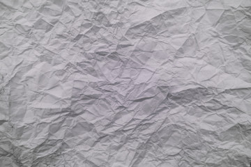 white crumpled paper for background texture