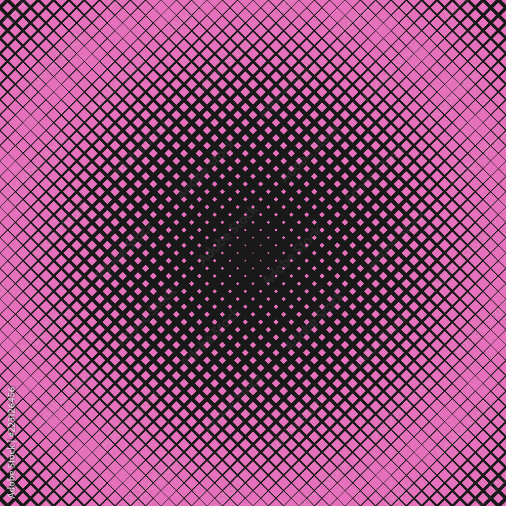 Poster abstract geometrical halftone diagonal square pattern background - vector graphic
