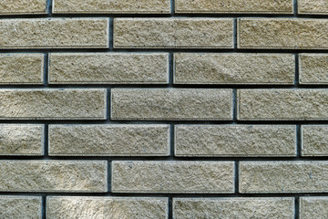 Wall made of facing bricks. Backgrounds, texture