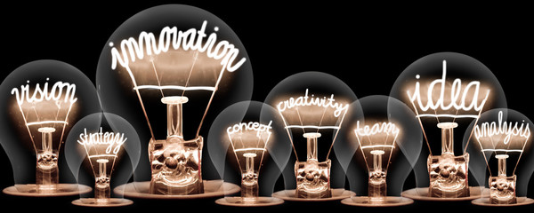 Light Bulbs Concept - obrazy, fototapety, plakaty