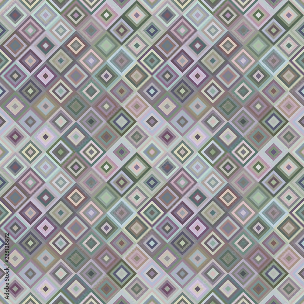 Poster colorful seamless diagonal square pattern background - vector illustration