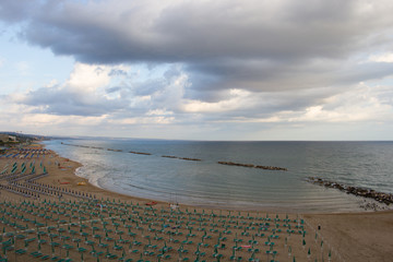 Vista della spiaggia di Termoli