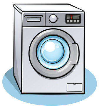 Vector washing machine color design