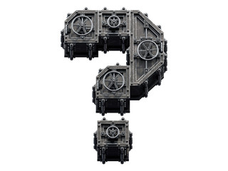 Protected metal storage font.
