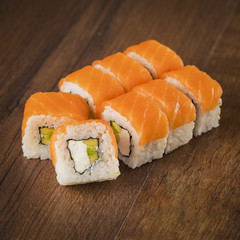 Japanese rolls for menu photos