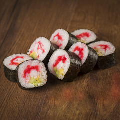 Japanese rolls for menu photos