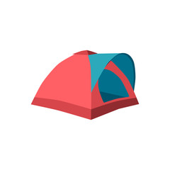 Set of tourist tents. Collection camping tent icons. Vector illustration