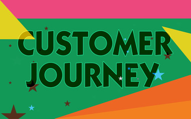 Word writing text Customer Journey. Business concept for product of interaction between organization and customer.
