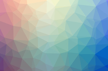 Obraz premium Illustration of blue abstract low poly elegant multicolor background.