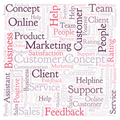 Customer Concept word cloud.