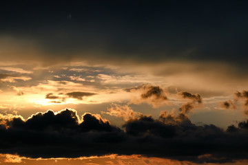 sunset cloud dark