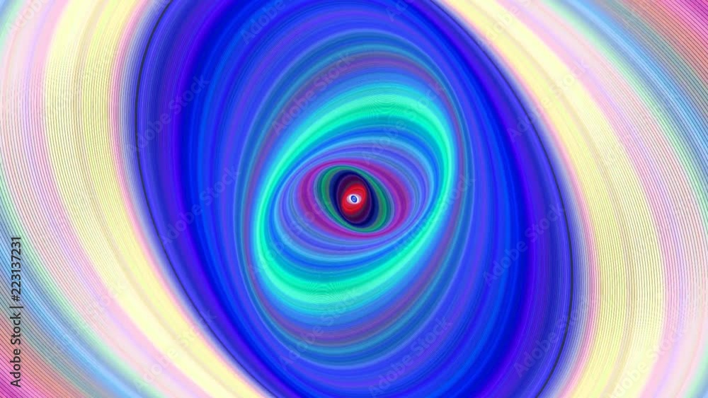 Poster colorful abstract ellipse background - seamless loop motion graphic design