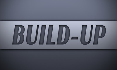 build-up - word on silver background