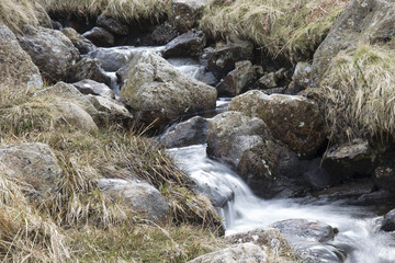 mountain stream cascade