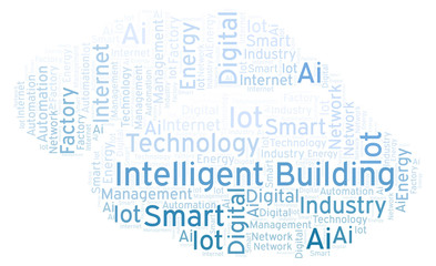 Intelligent Building word cloud.