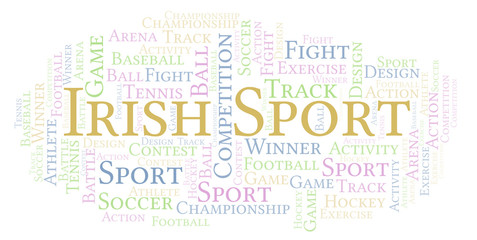 Obraz premium Irish Sport word cloud.
