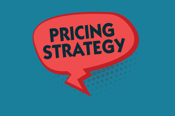 Writing note showing Pricing Strategy. Business photo showcasing set maximize profitability for unit sold or market overall.