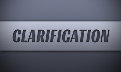 Clarification - word on silver background