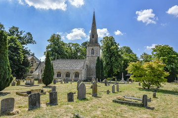LOWER SLAUGHTER CHURCH, THE COTSWOLDS, GLOUCESTERSHIRE, ENGLAND