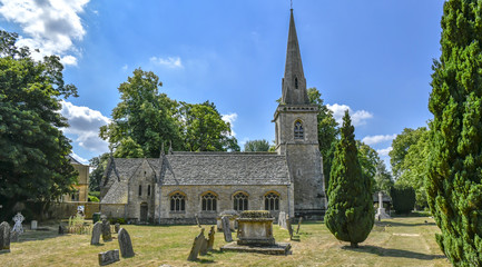 LOWER SLAUGHTER CHURCH, THE COTSWOLDS, GLOUCESTERSHIRE, ENGLAND