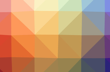 Illustration of orange low poly modern multicolor background.